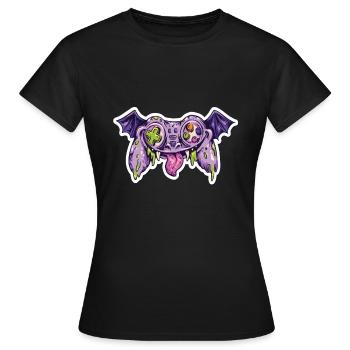Monster Joystick Controller Gamer - T-shirt Femme - noir - Devant - AI Model Female 172 dark (172cm)
