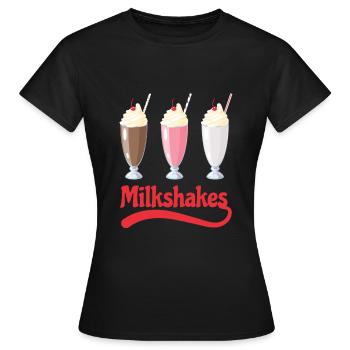 Milkshakes Milkshake Milkshaker - T-shirt Femme - noir - Devant - AI Model Female 172 dark (172cm)