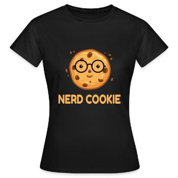 Nerd Cookie Cookies Cookies Candy - T-shirt Femme - noir - Devant - AI Model Female 172 dark (172cm)