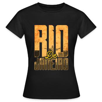 Rio de Janeiro - T-shirt Femme - noir - Devant - AI Model Female 172 dark (172cm)