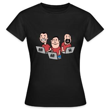 Ctrl Alt Del Hack Informatiker Computer - Frauen T-Shirt - Schwarz - Vorne - AI Model Female 172 dark (172cm)