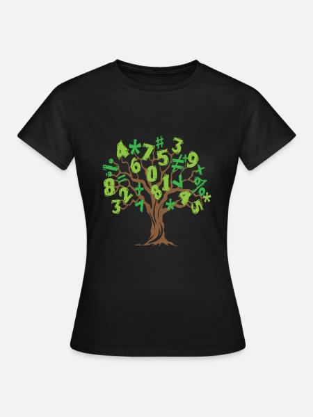 Arbre mathématique Arbre mathématique Mathématiques - T-shirt Femme - noir