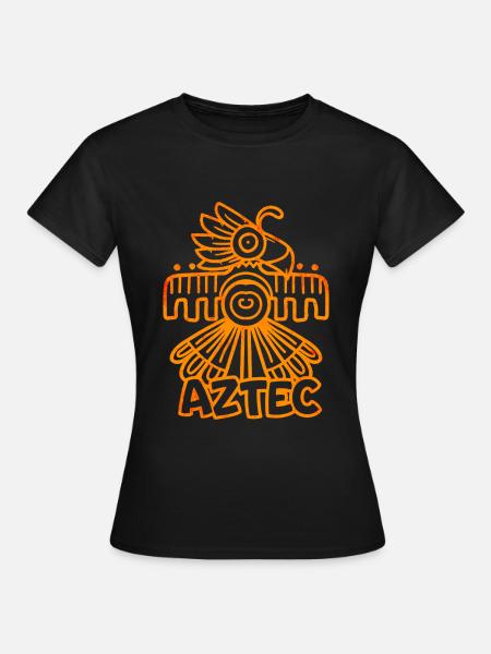 Azteken Gott - Frauen T-Shirt - Schwarz