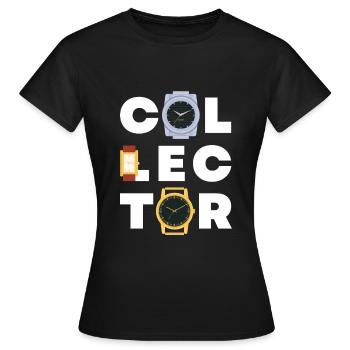 Wristwatches Collector Luxury Watches Watch - Women's T-Shirt - black - Front - AI Model Female 172 dark (172cm)