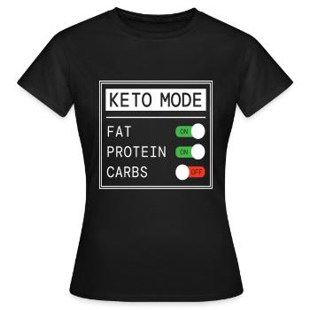 Keto Fashion Aliments sains - T-shirt Femme - noir - Devant - AI Model Female 172 dark (172cm)