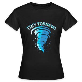 Minuscule ouragan tornade - T-shirt Femme - noir - Devant - AI Model Female 172 dark (172cm)