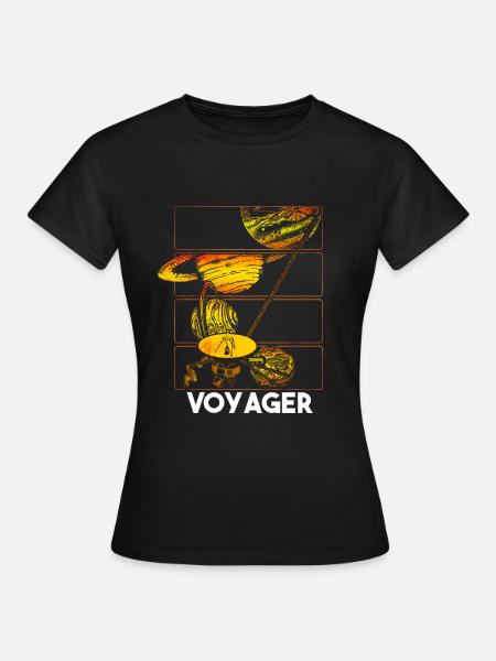 Voyager Raumsonde Weltraum Raumfahrt - Frauen T-Shirt - Schwarz