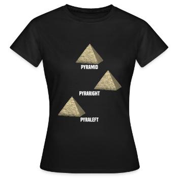 Pyramids Funny - Women's T-Shirt - black - Front - AI Model Female 172 dark (172cm)