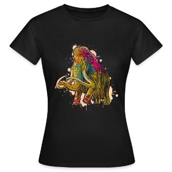 Mammouth - T-shirt Femme - noir - Devant - AI Model Female 172 dark (172cm)