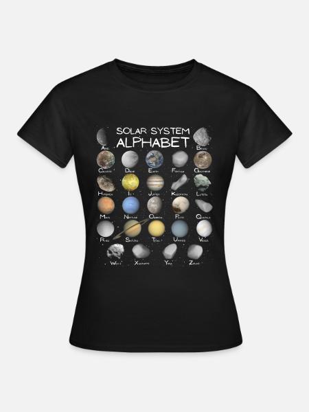 Système solaire ABC - T-shirt Femme - noir