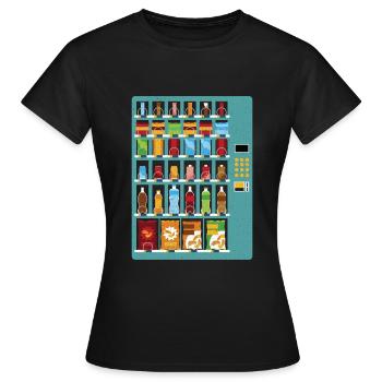 Vending machine Beverage vending machines - Women's T-Shirt - black - Front - AI Model Female 172 dark (172cm)