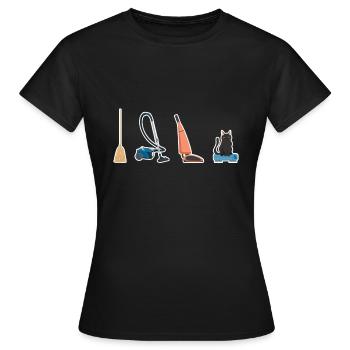 Evolution Robot Aspirateur Robot Aspirateur - T-shirt Femme - noir - Devant - AI Model Female 172 dark (172cm)
