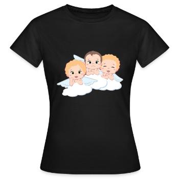 Angel Cherup Angel's Baby Angel - Women's T-Shirt - black - Front - AI Model Female 172 dark (172cm)