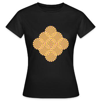 Perception Optical Illusion Illusion - Women's T-Shirt - black - Front - AI Model Female 172 dark (172cm)