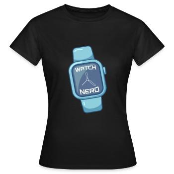 Watch Nerd Wrist Watches Smartwatch Watch - Women's T-Shirt - black - Front - AI Model Female 172 dark (172cm)