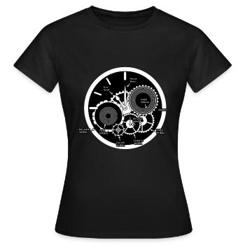 Movement Wrist Watches Luxury Watches Watch - Women's T-Shirt - black - Front - AI Model Female 172 dark (172cm)