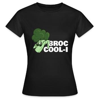Broc Cool-I Brokkoli Gesundes Gemüse - Frauen T-Shirt - Schwarz - Vorne - AI Model Female 172 dark (172cm)