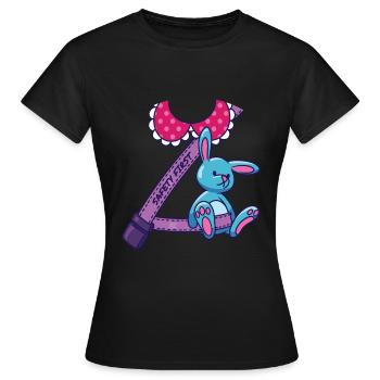 Safety First Sécurité de la ceinture de sécurité - T-shirt Femme - noir - Devant - AI Model Female 172 dark (172cm)