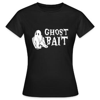 Appât fantôme Appât fantôme Halloween motif - T-shirt Femme - noir - Devant - AI Model Female 172 dark (172cm)