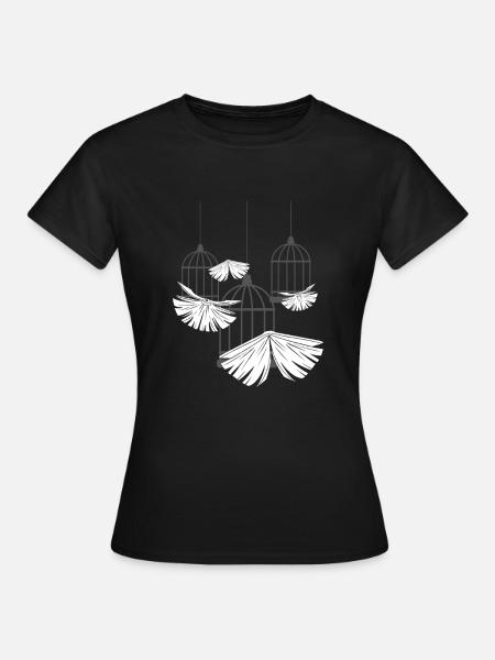 Livres volants Amateurs de livres Livres Lecture de livres - T-shirt Femme - noir