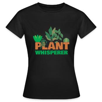 Plante Whisperer Plants Plante en pot - T-shirt Femme - noir - Devant - AI Model Female 172 dark (172cm)