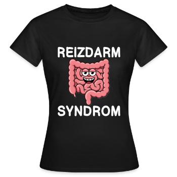 Syndrome de l’intestin irritable Humeur Digestion - T-shirt Femme - noir - Devant - AI Model Female 172 dark (172cm)