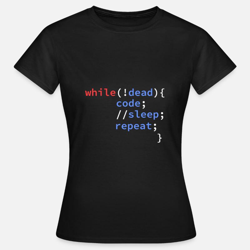 informatik entwickler coding programmierer - Frauen T-Shirt - Schwarz