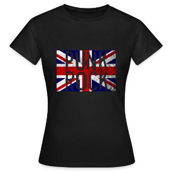 rocker punk rock punker punk - Women's T-Shirt - black - Front - AI Model Female 172 dark (172cm)