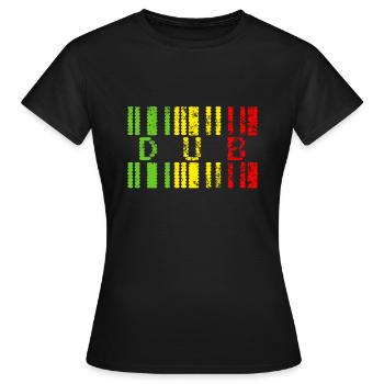 dub Jamaica couleurs - T-shirt Femme - noir - Devant - AI Model Female 172 dark (172cm)
