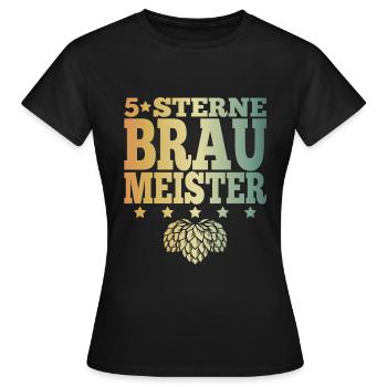 Braumeister Hopfen Brauer Brauerei - Frauen T-Shirt - Schwarz - Vorne - AI Model Female 172 dark (172cm)