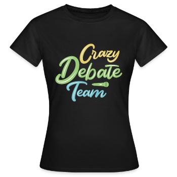 Debattieren Debatte Argumentieren - Frauen T-Shirt - Schwarz - Vorne - AI Model Female 172 dark (172cm)