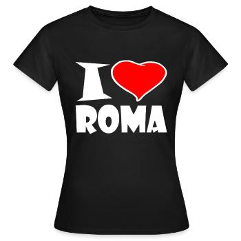 I Love Roma - Frauen T-Shirt - Schwarz - Vorne - AI Model Female 172 dark (172cm)