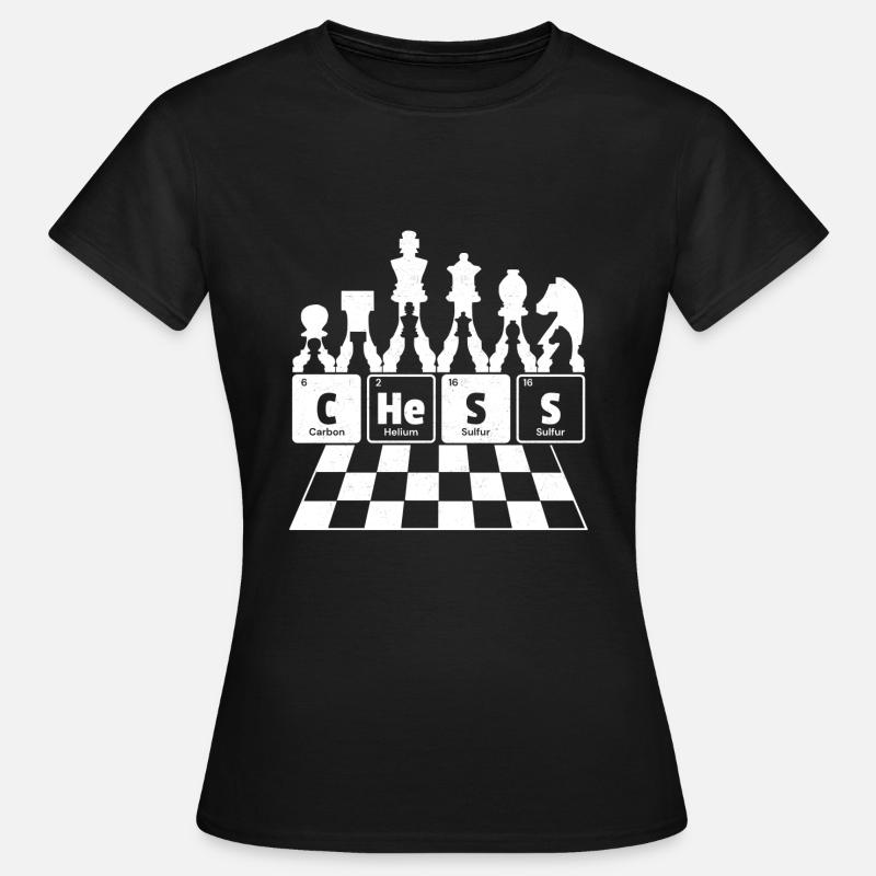 Chess - Chess - Chess Chess Periodic Table - Women's T-Shirt - black