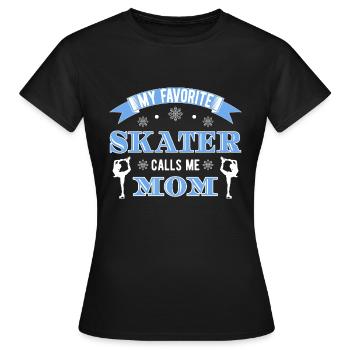 Eiskunstlauf - Frauen T-Shirt - Schwarz - Vorne - AI Model Female 172 dark (172cm)