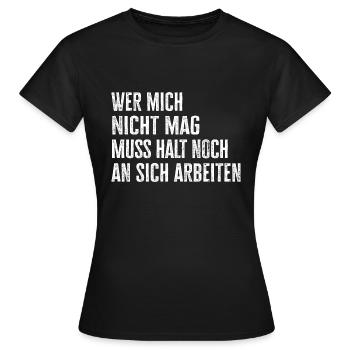 Selbstbewusstsein Selbstliebe ignoriere andere - Frauen T-Shirt - Schwarz - Vorne - AI Model Female 172 dark (172cm)
