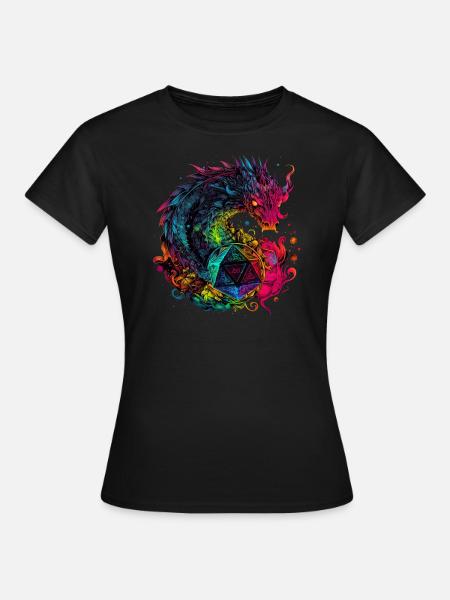 Dragon Die V.4 - Frauen T-Shirt - Schwarz