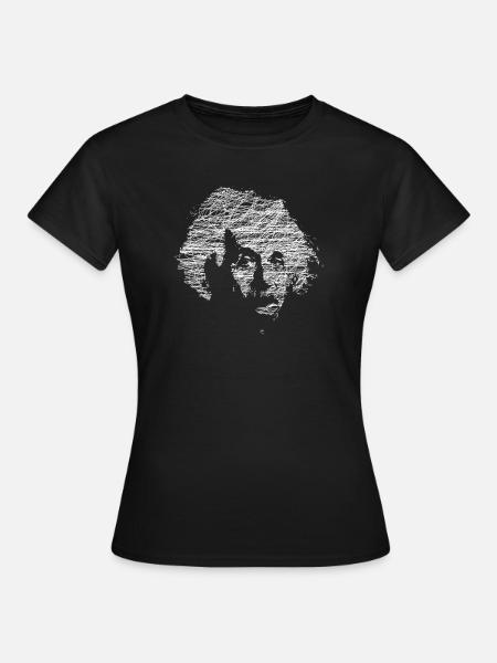 Einstein - T-shirt Femme - noir