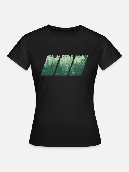 Wood - Frauen T-Shirt - Schwarz