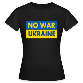 No war - Frauen T-Shirt - Schwarz - Vorne - AI Model Female 172 dark (172cm)