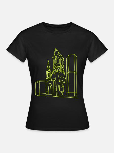Gedächtniskirche Berlin - Frauen T-Shirt - Schwarz