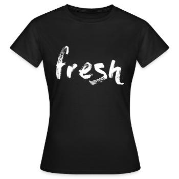 Fresh Style - Women's T-Shirt - black - Front - AI Model Female 172 dark (172cm)