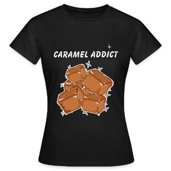 Caramel - T-shirt Femme - noir - Devant - AI Model Female 172 dark (172cm)