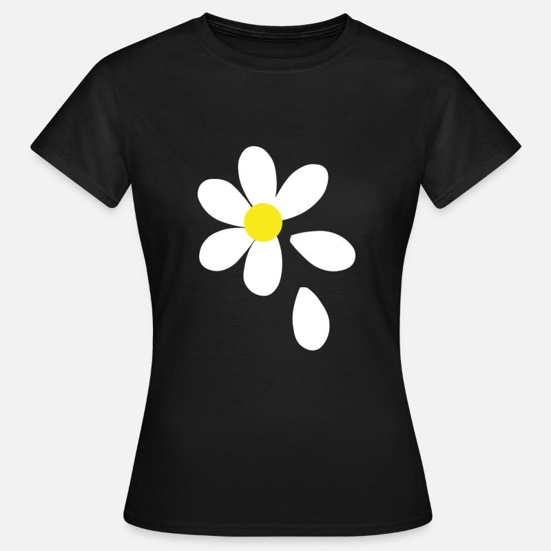 Gänseblümchen Geschenk - Frauen T-Shirt - Schwarz