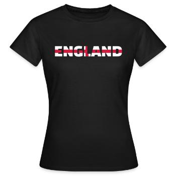 England - Women's T-Shirt - black - Front - AI Model Female 172 dark (172cm)