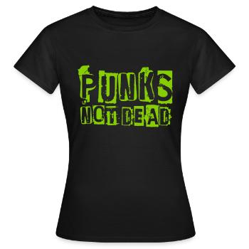 Punks Not Dead - Women's T-Shirt - black - Front - AI Model Female 172 dark (172cm)