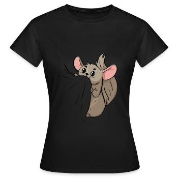 Cadeau mignon d'amant d'animal familier de hamster Chinchilla - T-shirt Femme - noir - Devant - AI Model Female 172 dark (172cm)