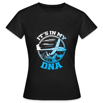 Pilote de planeur pilote de planeur de planeur - T-shirt Femme - noir - Devant - AI Model Female 172 dark (172cm)