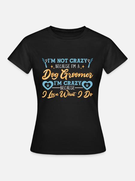 Hundefriseur Hundefrisör - Frauen T-Shirt - Schwarz
