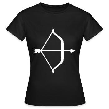 Arc et flèche - T-shirt Femme - noir - Devant - AI Model Female 172 dark (172cm)
