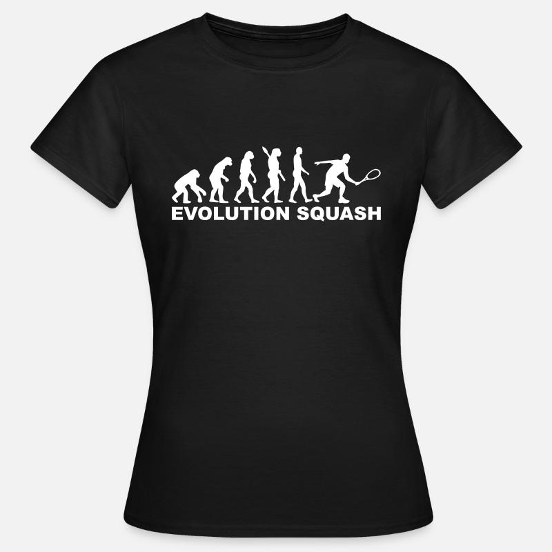 Evolution Squash - T-shirt Femme - noir